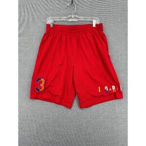 Nike Air Jordan DNA Black Basketball Red Shorts Mens L 8" AV0114-657